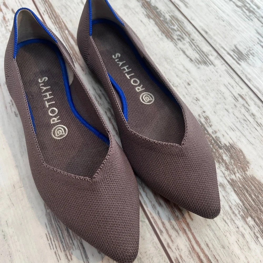 Rothy’s The Point Retired Mink Flats - Size 8.5 - Picture 7 of 14